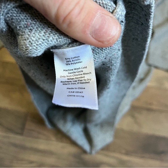 🎉 🛍️ MOVING SALE • Talbots Grey long sleeve knit dress L - Picture 4 of 4